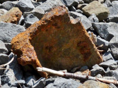 
Tramplate on Woodland Brickworks incline, Abertillery, July 2013